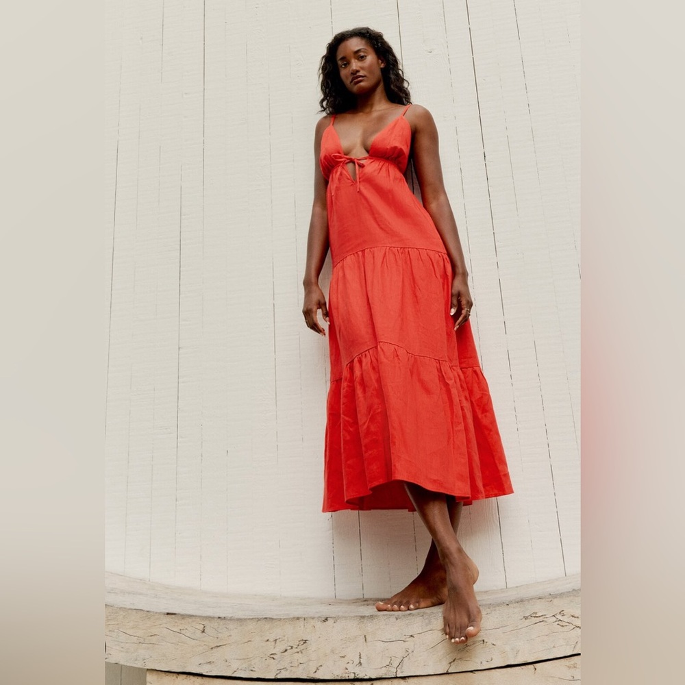 Reformation Odella Linen Dress